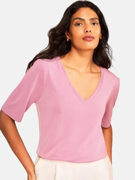Love & roses Tricou pal roz