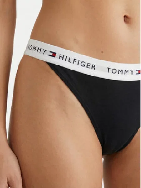 Tommy Hilfiger Underwear Tangá námornícka modrá / červená / čierna / biela ružová