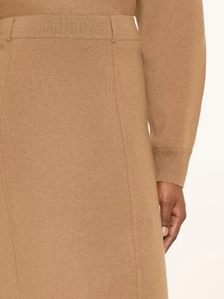 Lisa Yang Pletená Sukně Z Kašmíru velbloudí