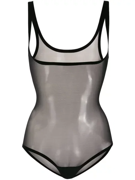 Body Wolford din tul negru