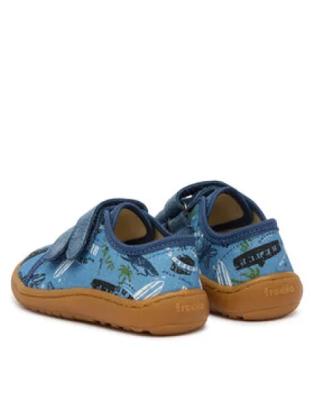 Copati Froddo Barefoot Canvas M modra
