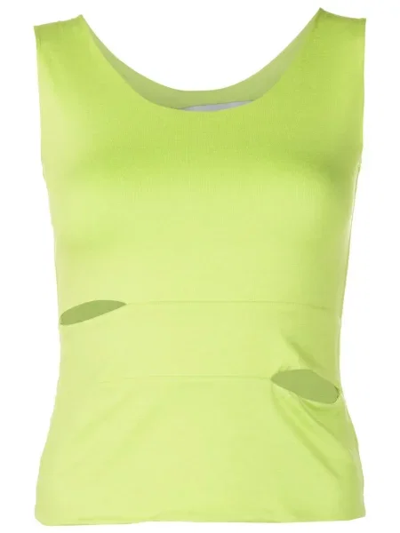 Top Gloria Coelho bez rękawów zielony