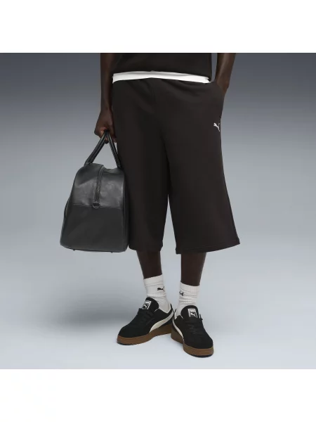 Luźne szorty o wydłużonym kroju Wardrobe Essentials czarne