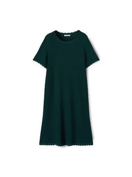 Dzianinowa sukienka dzianinowa Motivi zielona