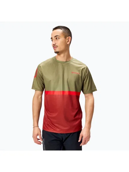 Tricou de ciclism pentru bărbați Endura Singletrack II Core tweed green verde