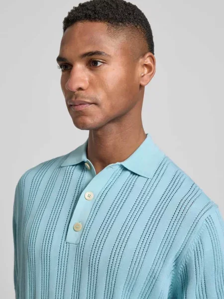 Koszulka polo o kroju slim fit z listwą guzikową Manuel Ritz