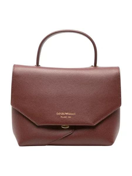 Torebka Emporio Armani skórzana brązowa