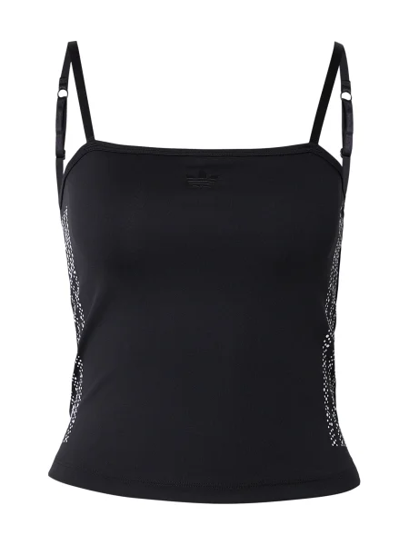 Top Adidas Originals cu perle negru