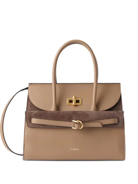Geantă shopper Furla din piele