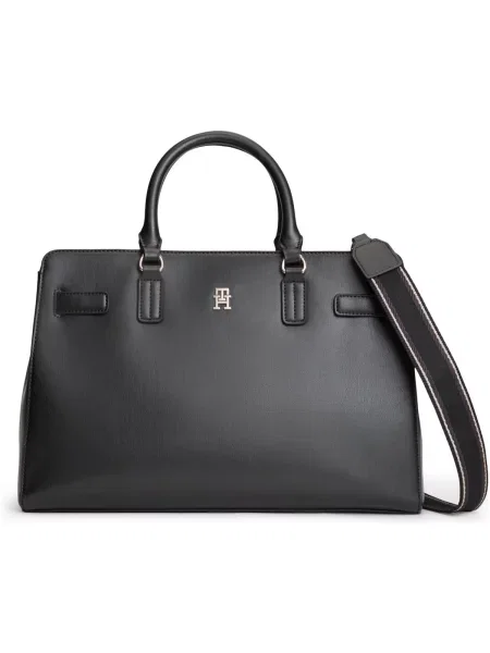 Kabelka Tommy Hilfiger Th Joy Satchel čierna