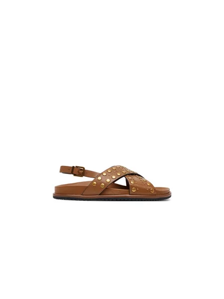 TWINSET Sandály hnědá