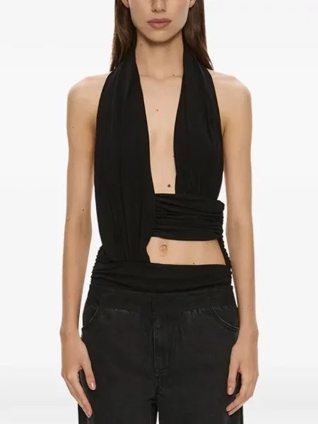 Top Christopher Esber drapat negru
