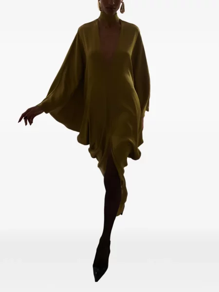 Rochie maxi Taller Marmo din satin verde