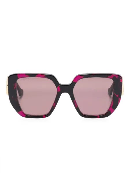 Sunčane naočale Gucci Eyewear s autogramom ljubičasta