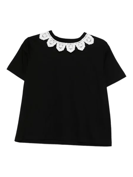 Koszulka Parlor koronkowa czarna