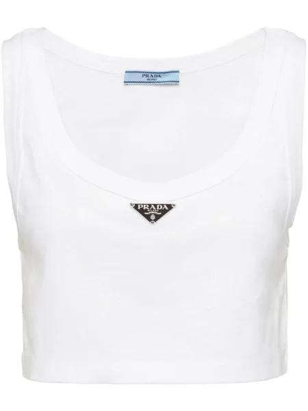 Top Prada alb