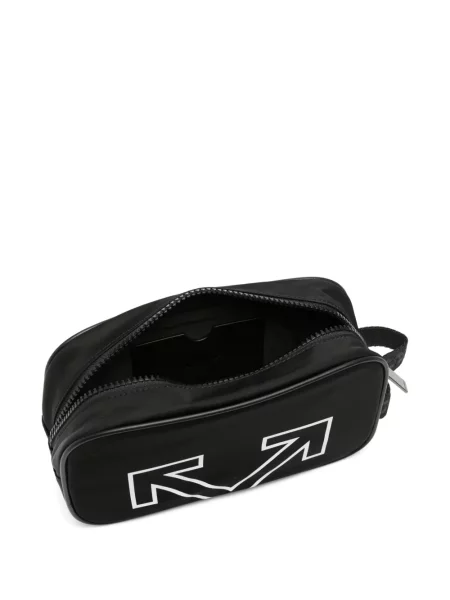 Geantă Off-white cu autograf alb