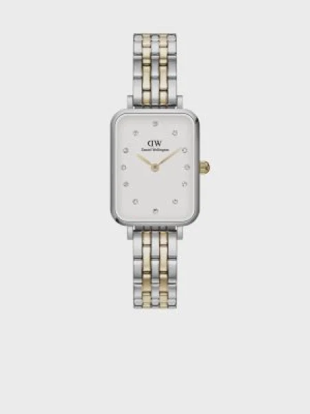 Dámske hodinky v zlato-striebornej farbe Daniel Wellington Quadro Lumine
