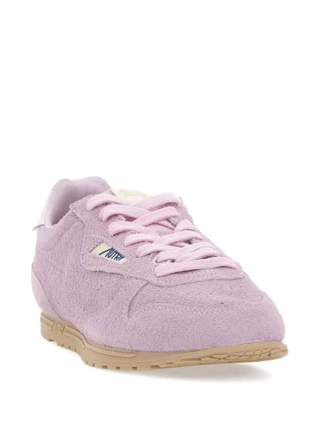 Sneakerși Autry din piele de căprioară roz