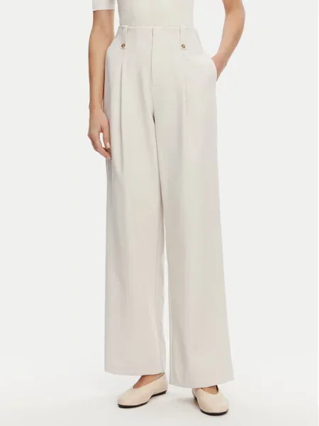 Calvin Klein Jeans Kalhoty z materiálu Wide Leg šedá