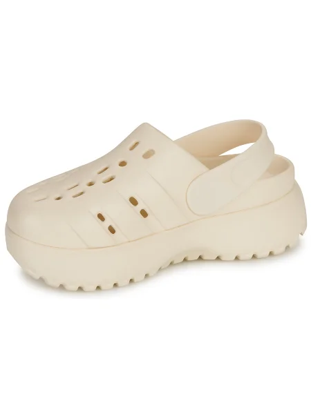 Tenisky Adidas Adilette na platforme béžová