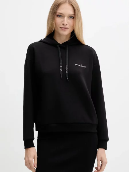 Суичър с качулка Armani Exchange черно