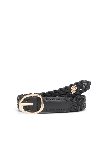 TOMMY HILFIGER Curea SCULPT negru