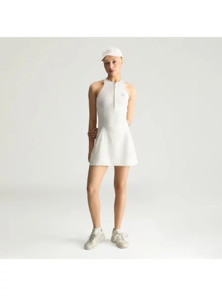 Sukienka treningowa z nadrukiem adidas by Stella McCartney beżowa