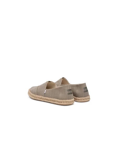 TOMS Espadrilky sivobéžová zelená