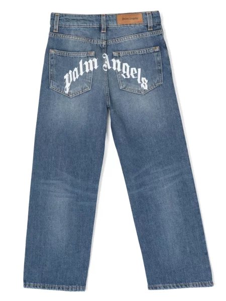 Τζιν με ίσιο πόδι Palm Angels μπλε