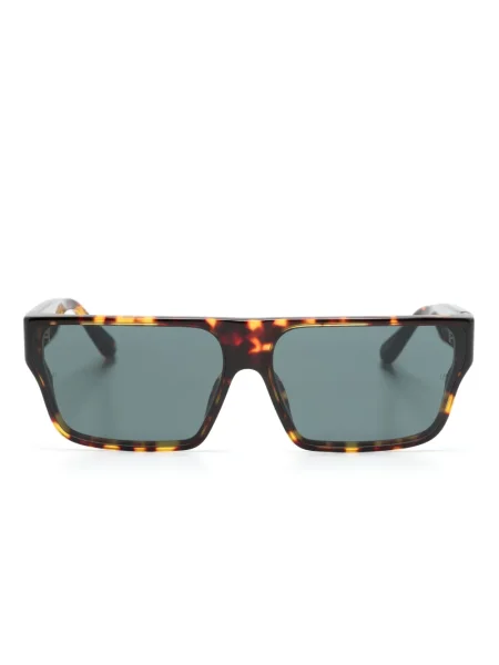 Ochelari de soare Linda Farrow cu imprimeu geometric maro