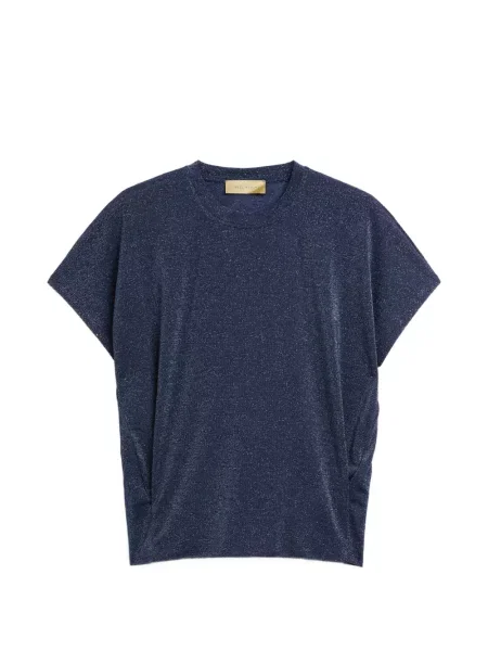 Tricou Momoni din jerseu albastru