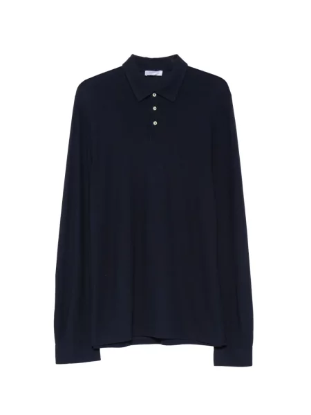 Lung tricou polo Gran Sasso albastru