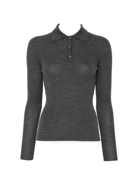Gulerat tricou polo Jcsophie gri