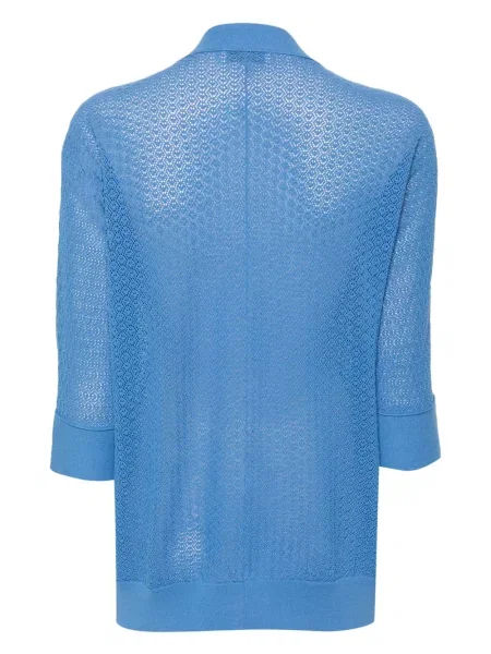 Cardigan Le Tricot Perugia tricotate albastru
