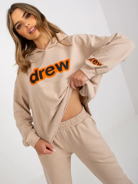 Komplet dresowy Ex Moda beżowy