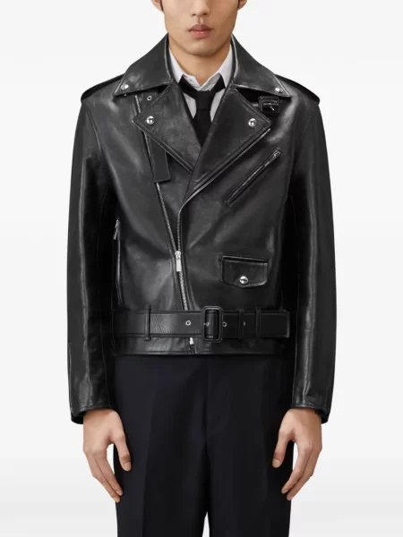 Cu centură geanta de piele Thom Browne negru