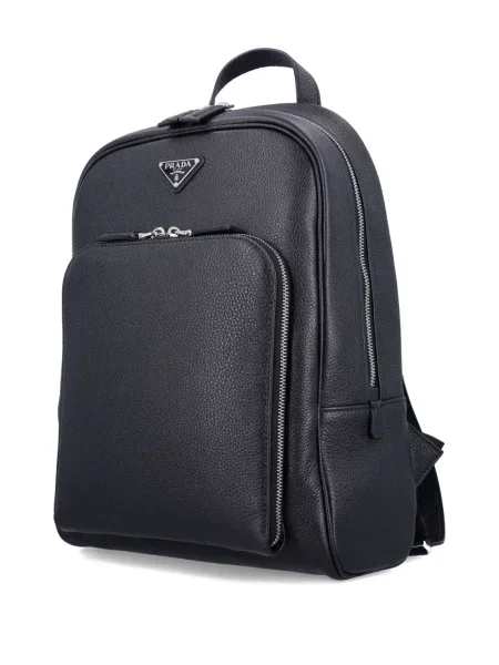 Rucsac Prada din piele negru