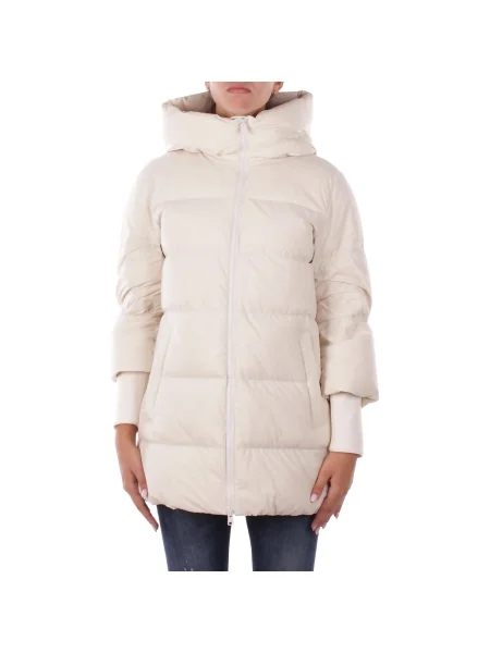 Dámská bunda Woolrich Cloud Madison Coat mléčná smetana béžová
