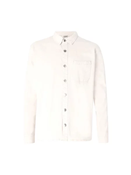 Denim Project Košile DPStitch krémová