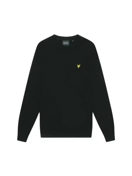 Sweter Lyle & Scott z wełny merino czarny