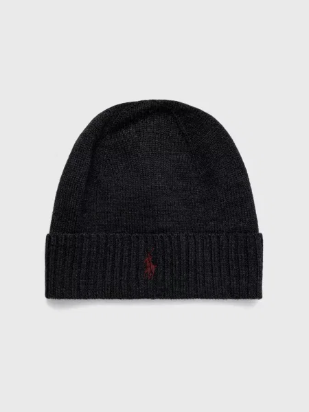 Pălărie Polo Ralph Lauren de lână gri