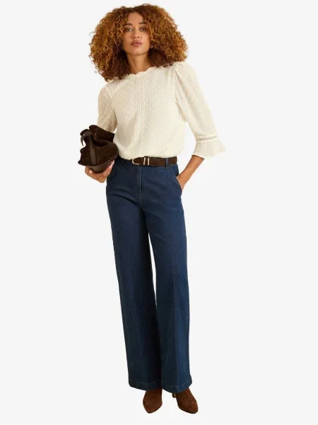 Love & roses Bluză lână alb