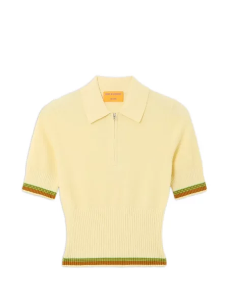 Polo Guest In Residence cu dungi galben