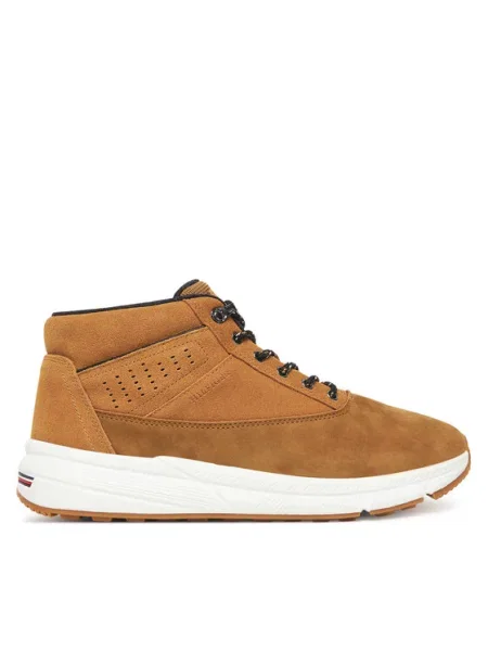 Tommy Hilfiger Čevlji W NBK SDE HYBRID BOOT rjava