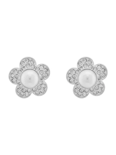 Swarovski Náušnice biela