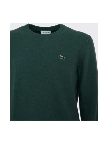 Sweter Lacoste wełniany zielony