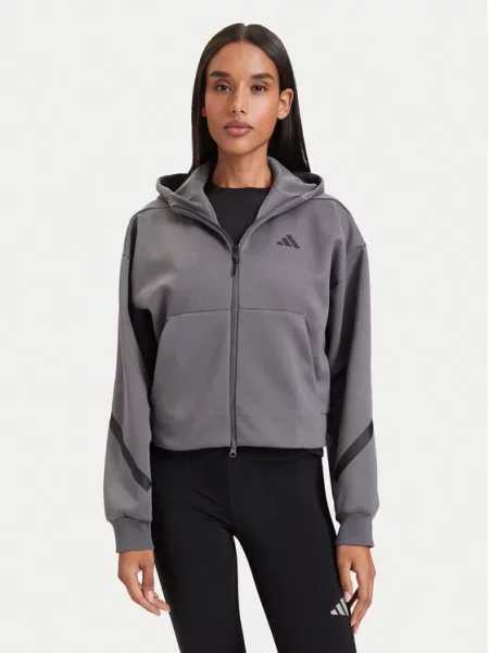 Adidas Hanorac Adidas Z.N.E. Cropped închis gri
