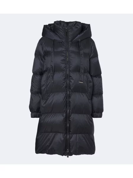 Palton Max Mara cu glugă albastru
