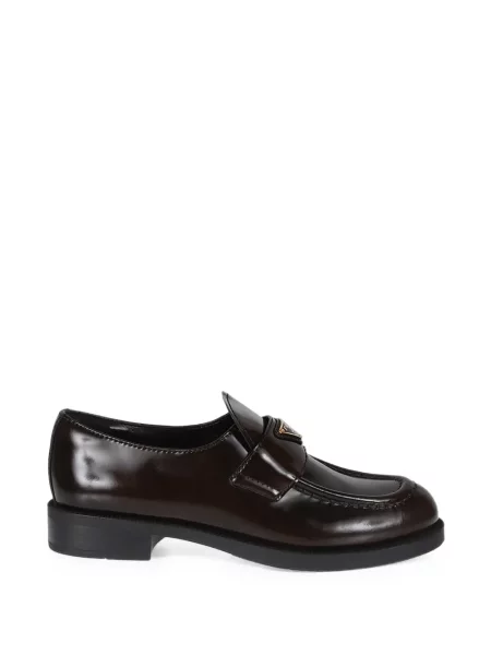 Pantofi loafer Prada din piele maro